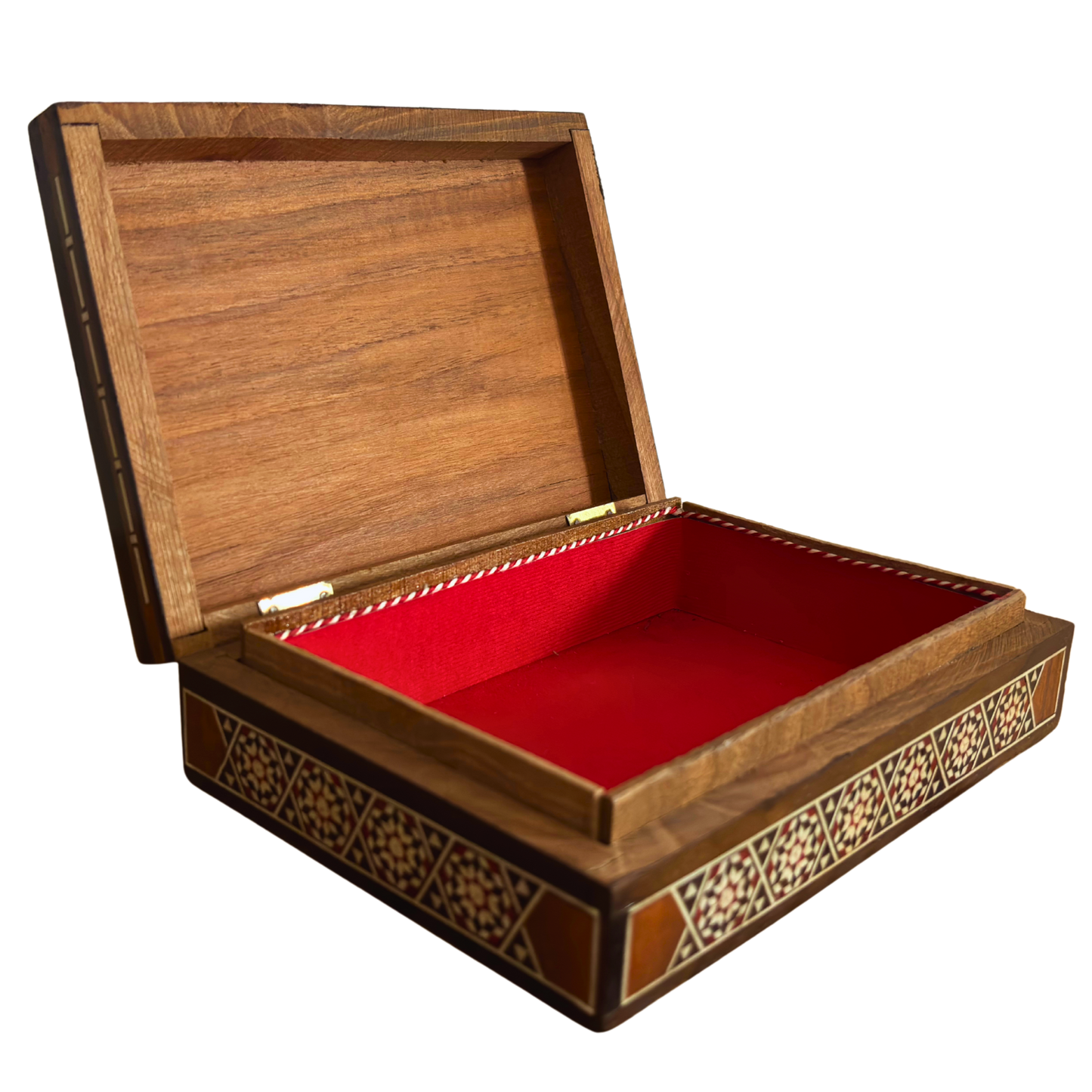 Vintage Camel Mosaic Jewelry Box – 1970 Handcrafted Damascene Art with Pearl Inlay