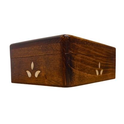 Caja Damasquina de Lujo Hecha a Mano – Nácar y Terciopelo