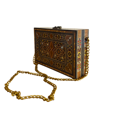 Damascener Mozaïek Handtas met Parelmoer – Handgemaakte Oosterse Elegantie
