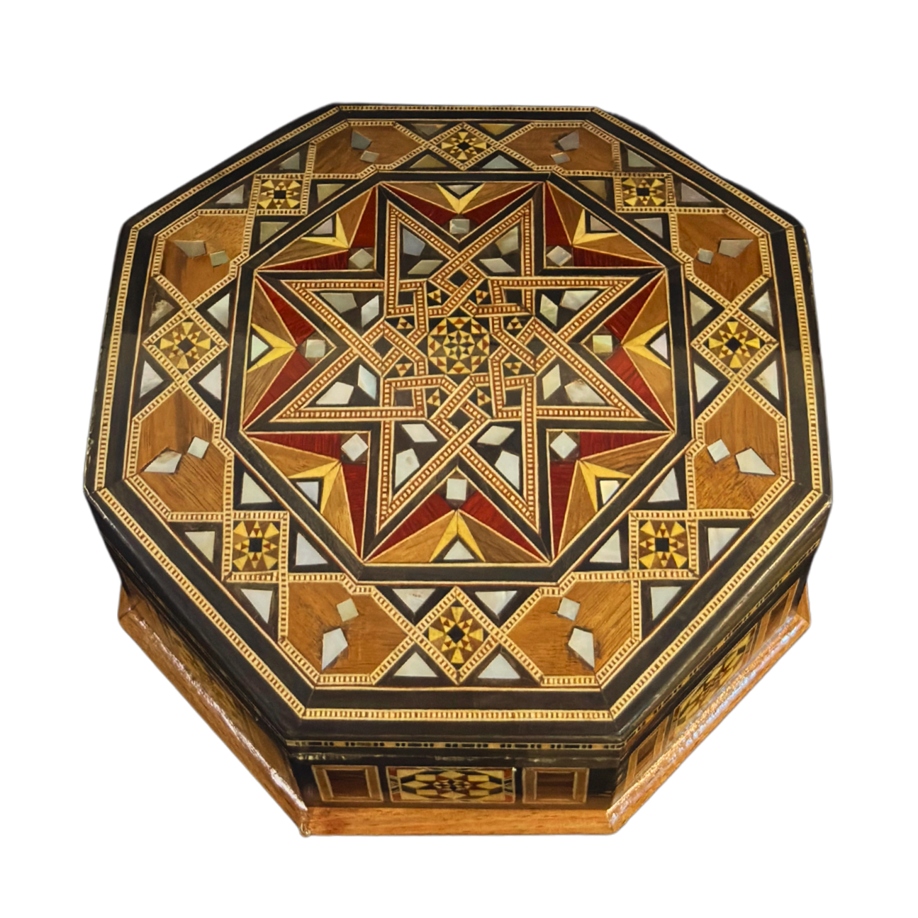 Artisan Damascene Mosaic Box – Mother of Pearl & Timeless Craftsmanship