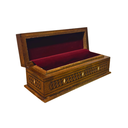 El Oyma Lüks Şam Kutusu – Sedef & Kadife Zarafeti