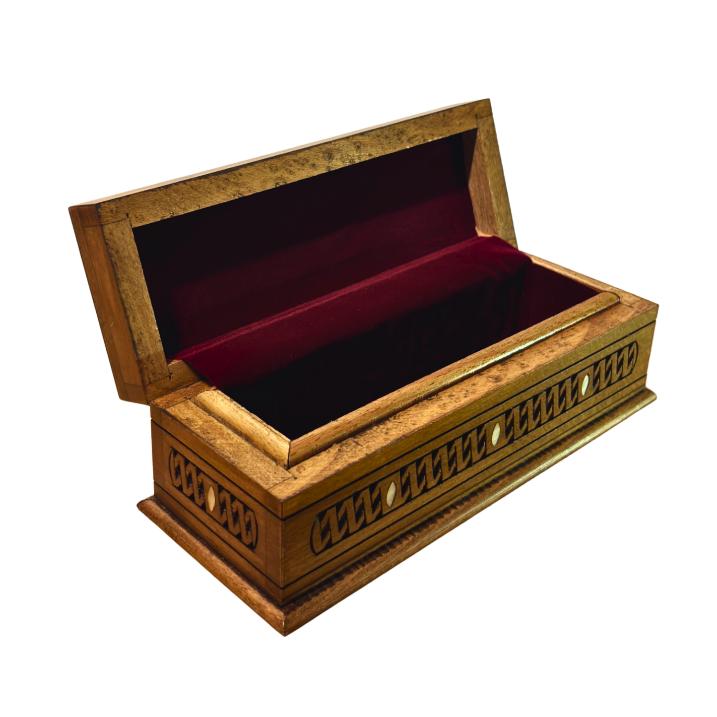 Scatola di Lusso Intagliata a Mano – Madreperla & Velluto