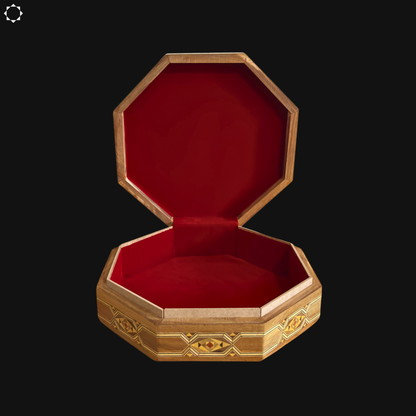 Scatola Damaschina a Mosaico – Legno Artigianale con Interno in Velluto Rosso