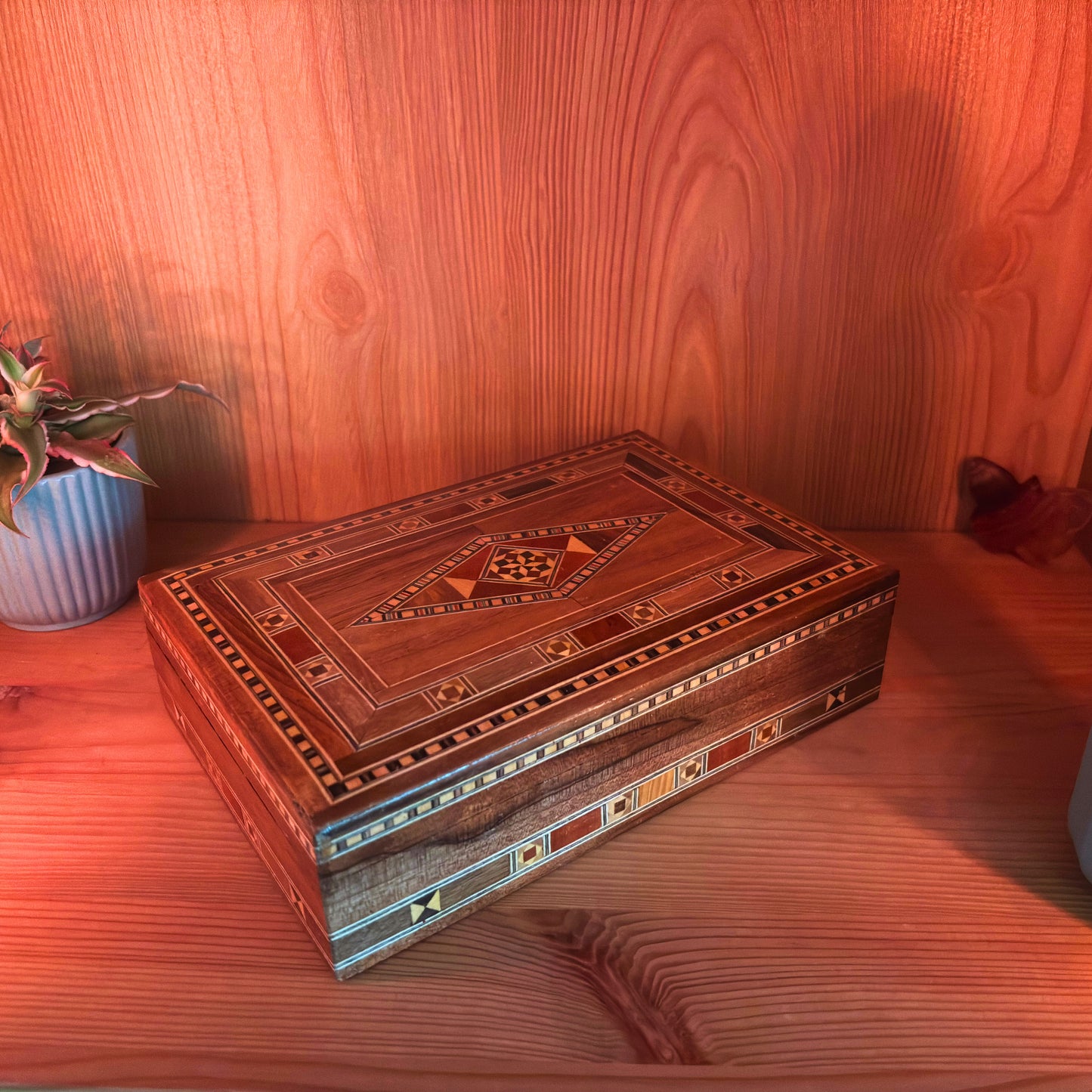 Scatola Damascena in Legno per Gioielli – Arte Orientale Artigianale