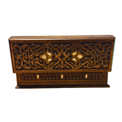 El Oyma Lüks Şam Kutusu – Sedef & Kadife Zarafeti