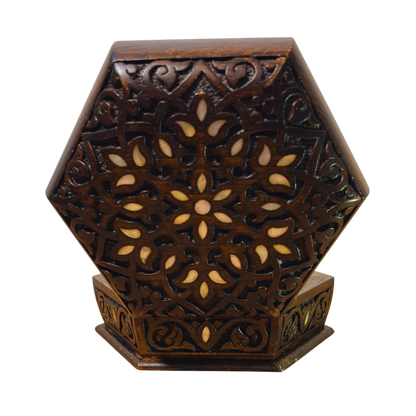 Scatola di Lusso Intagliata a Mano – Madreperla & Velluto