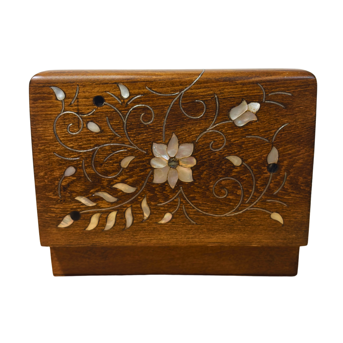 Scatola Artigianale di Lusso di Damasco – Madreperla &amp; Velluto