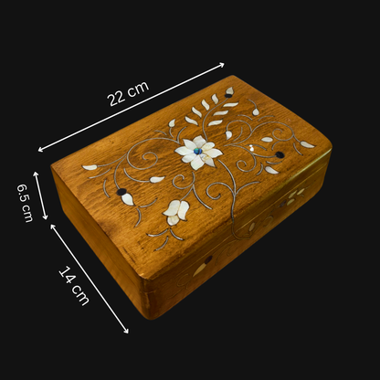 Scatola Damaschina Artigianale di Lusso – Madreperla & Velluto