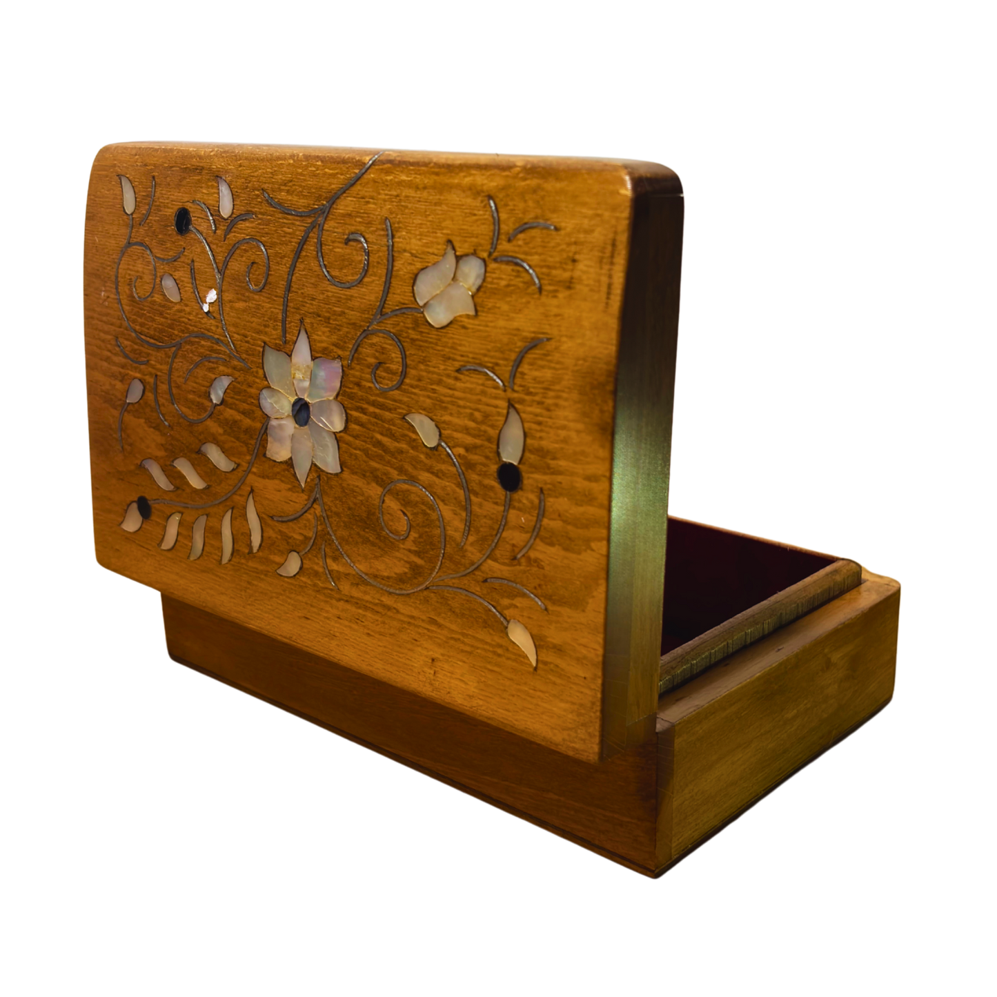 Scatola Damaschina Artigianale di Lusso – Madreperla & Velluto