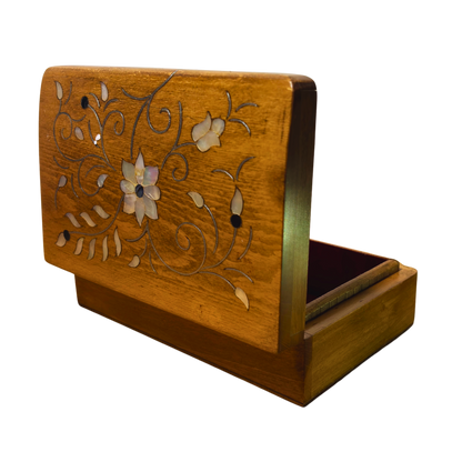 Scatola Damaschina Artigianale di Lusso – Madreperla & Velluto