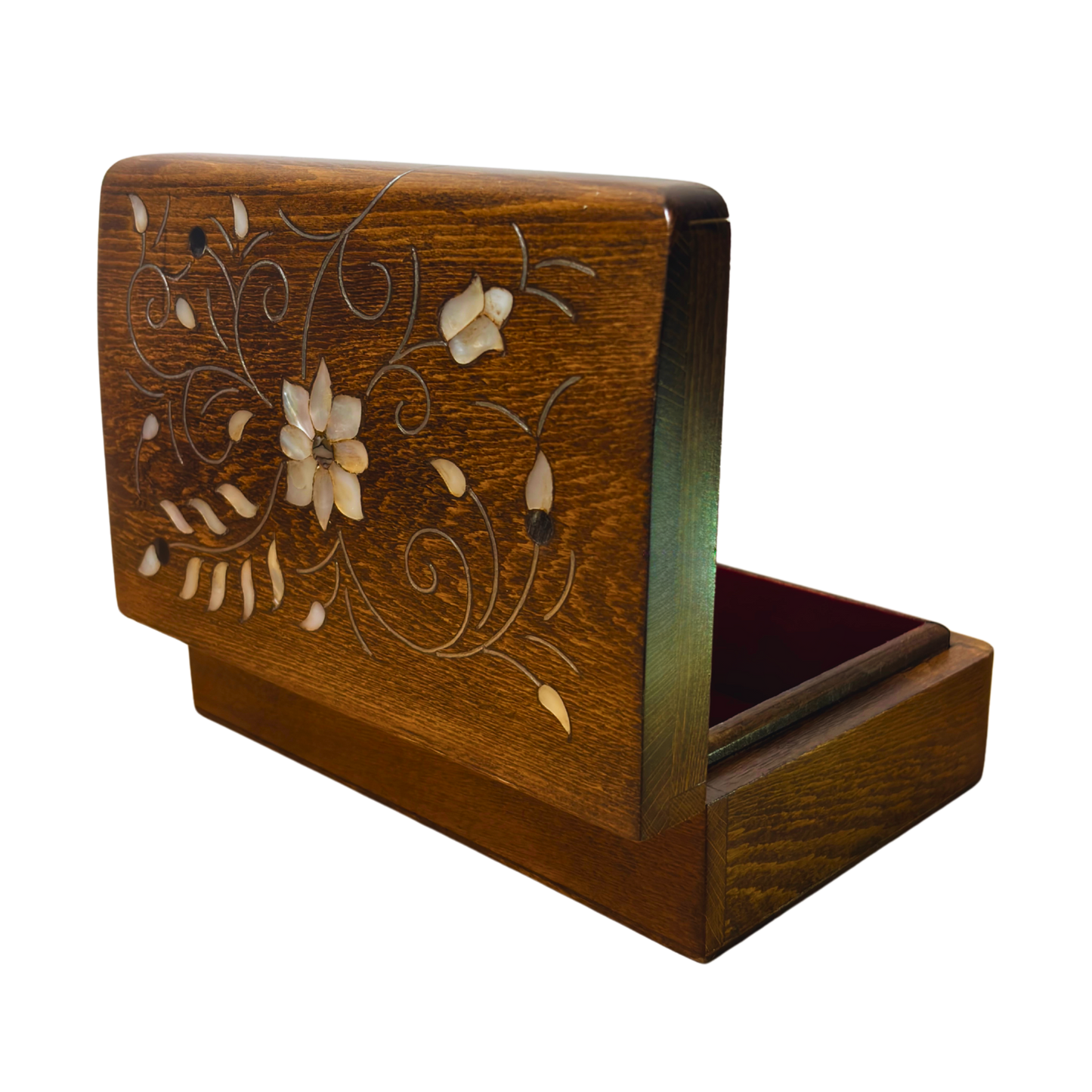 Scatola Artigianale di Lusso di Damasco – Madreperla &amp; Velluto