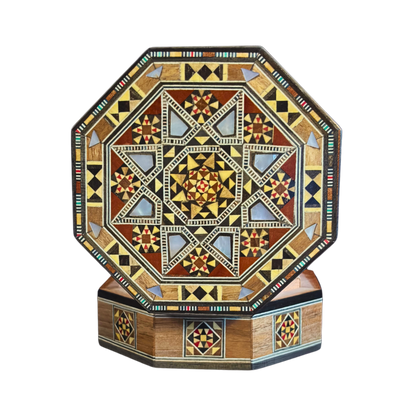 Scatola Artigianale in Mosaico Damasceno – Madreperla e Velluto