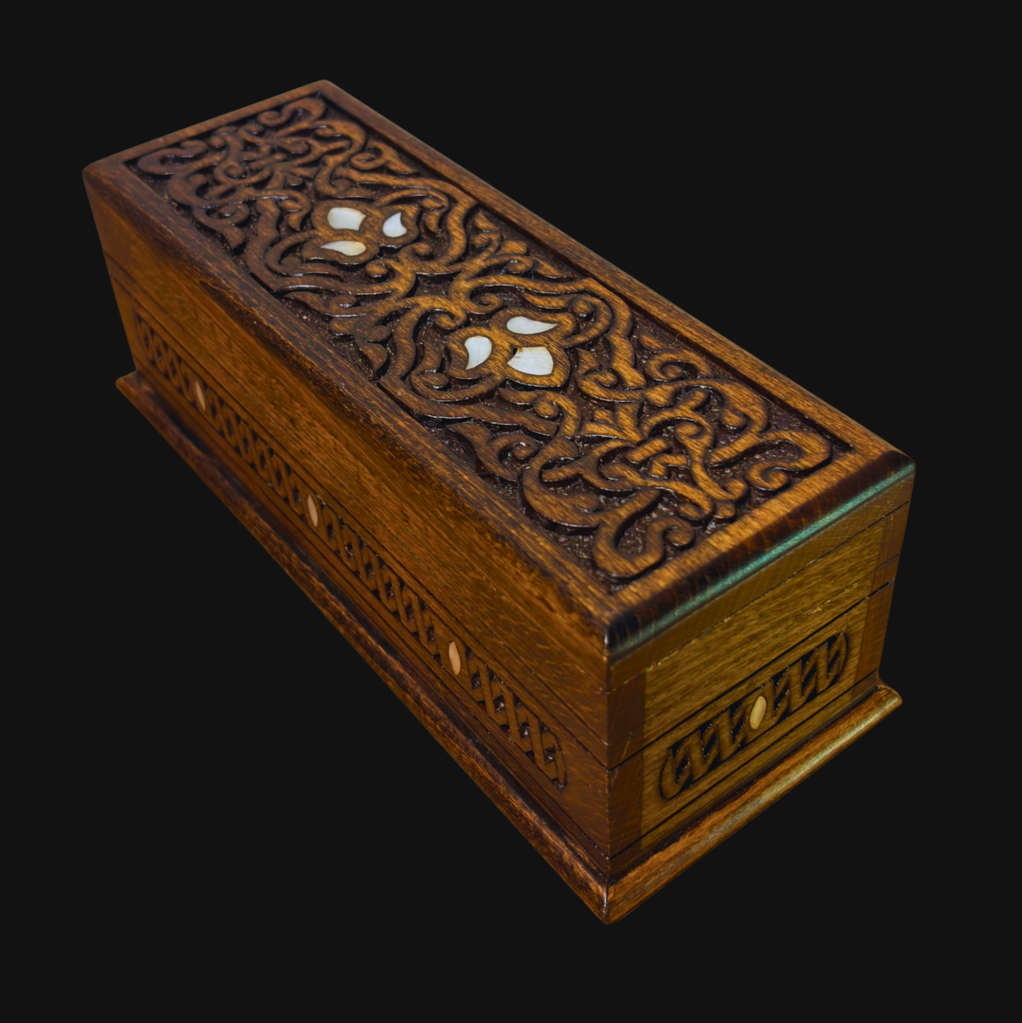 El Oyma Lüks Şam Kutusu – Sedef & Kadife Zarafeti