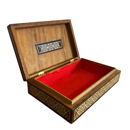 Rare Vintage 1970 Camel Mosaic Box – Handcrafted Damascene Oriental Art with Pearl Inlay