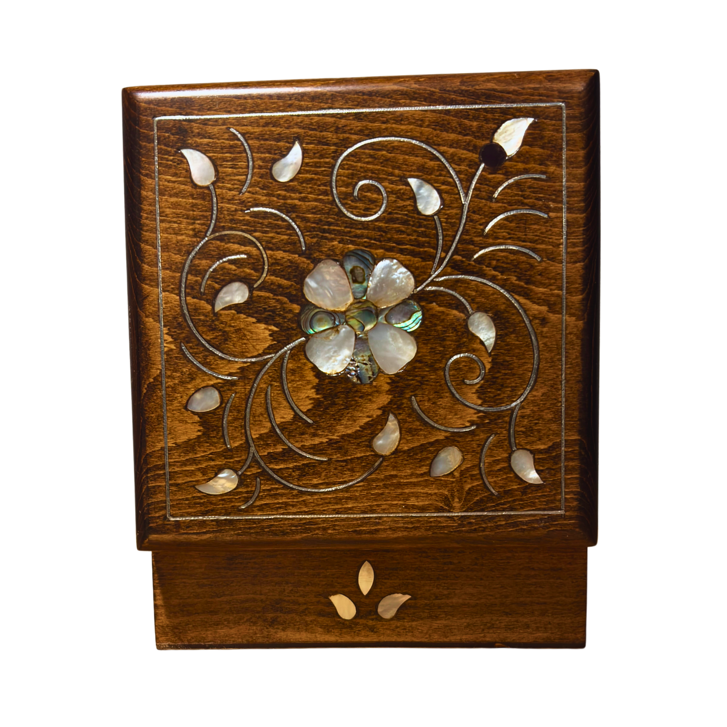 Scatola Damaschina Artigianale di Lusso – Madreperla & Velluto