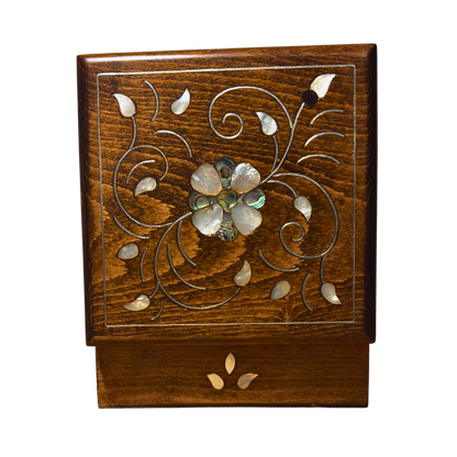 Scatola Damaschina Artigianale di Lusso – Madreperla & Velluto