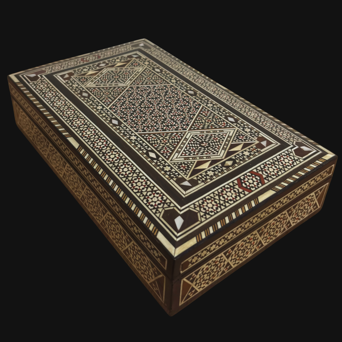 Scatola Damascena Vintage 1970 – Tesoro in Legno Artigianale