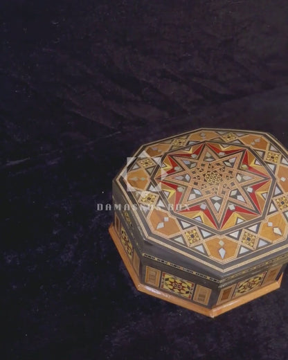 Artisan Damascene Mosaic Box – Mother of Pearl & Timeless Craftsmanship